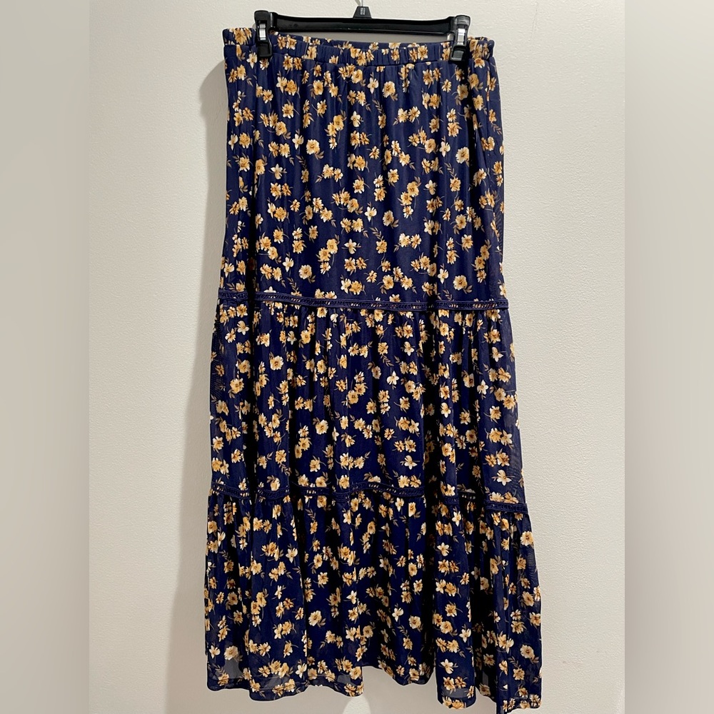 women's maxi skirt | Luna Floral Midi Skirt